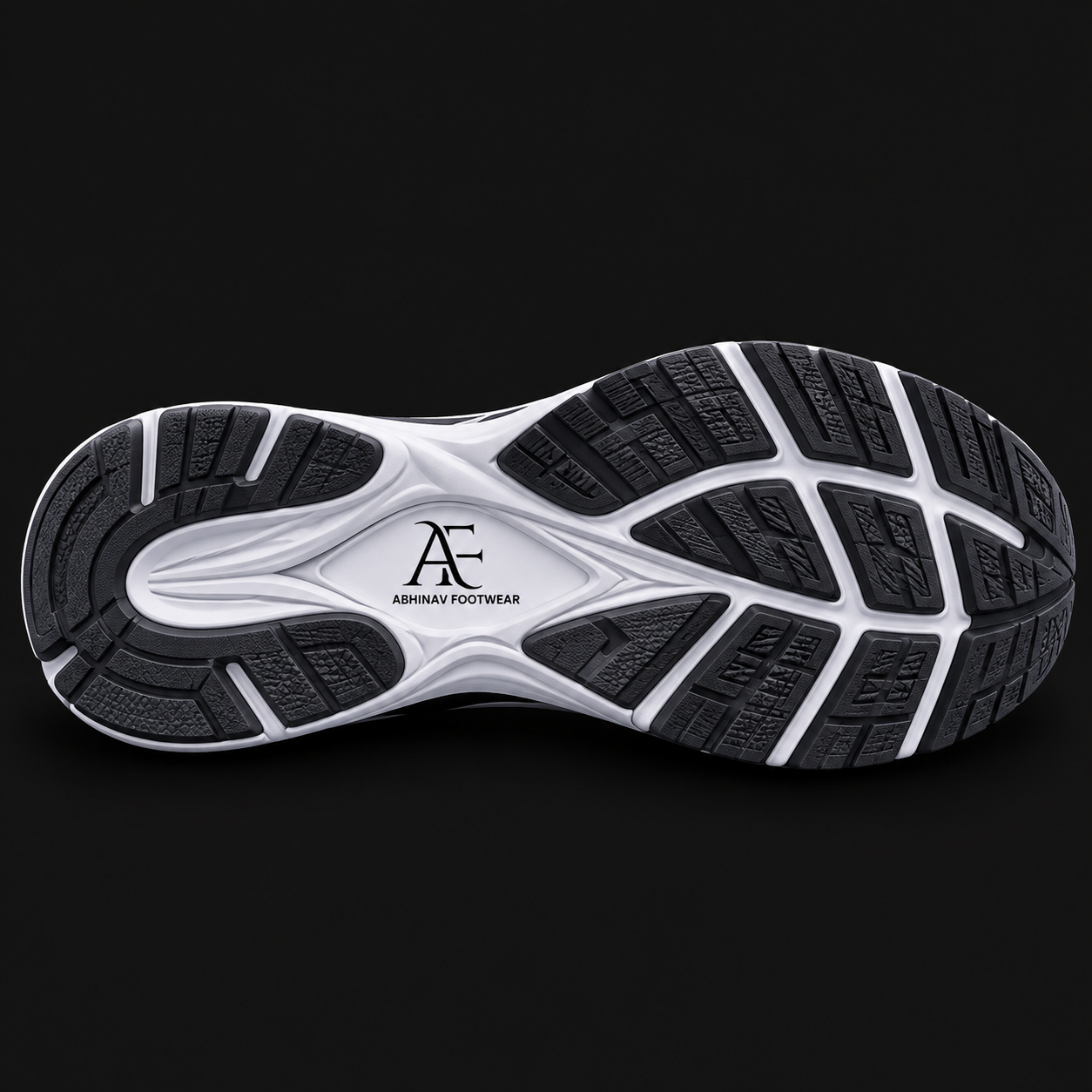 Men's White & Grey Running Shoes with Yellow Accents - Image 3