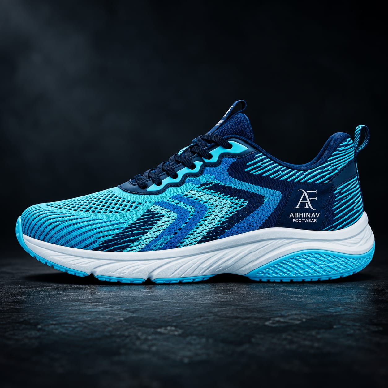 Abhinav Footwear Blue Running Shoes - Image 3