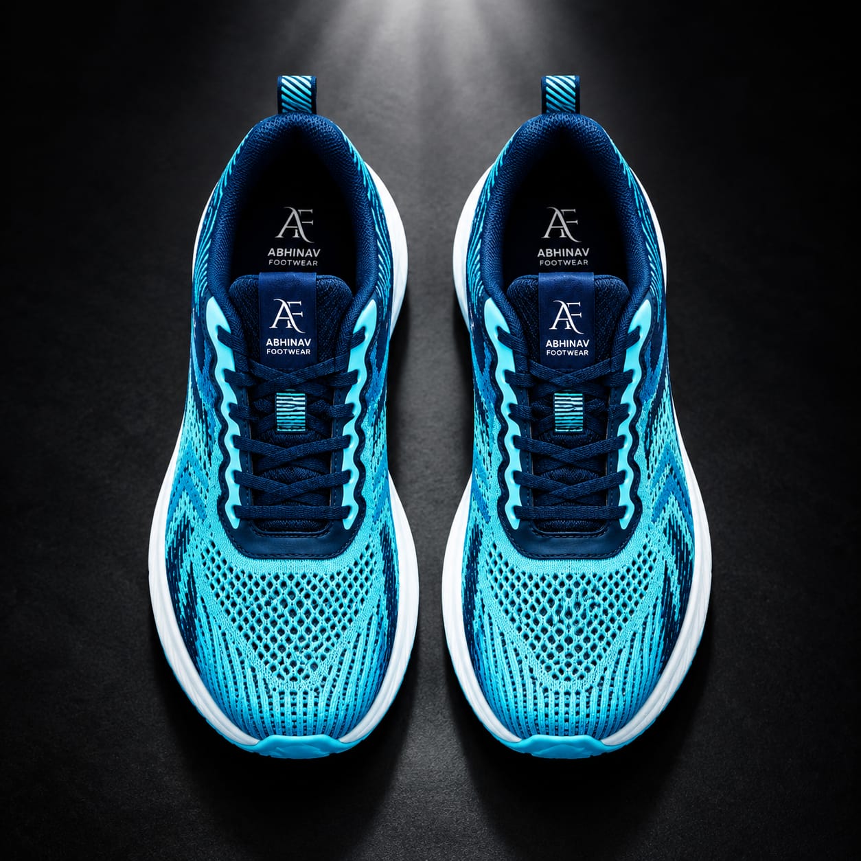 Abhinav Footwear Blue Running Shoes - Image 2